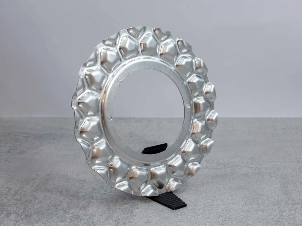 BBS RC 17 18 aluminum waffle center caps - waffle plate only set 4x