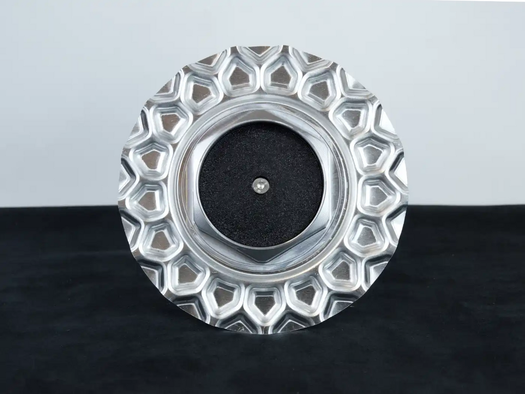 BBS 15" 16" Style 5 center caps - set with ALU billet hex and ALU waffle plate