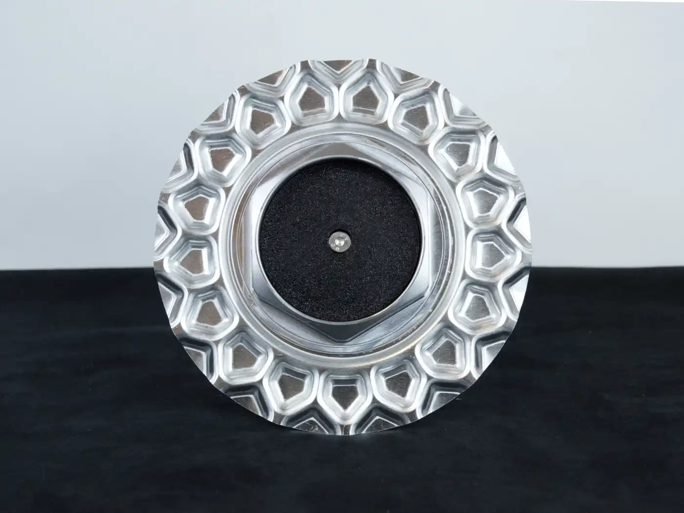 BBS 15" 16" Style 5 center caps - set with ALU billet hex and ALU waffle plate
