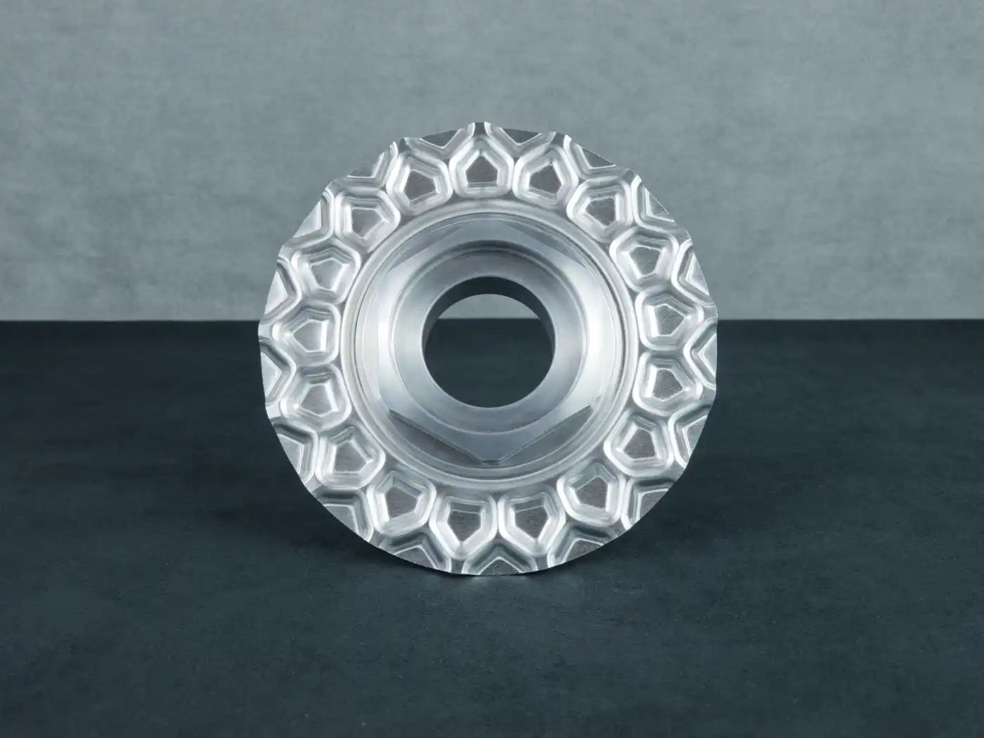 BMW 16 Style 5 5x120  aluminum billet center cap - E38 E39