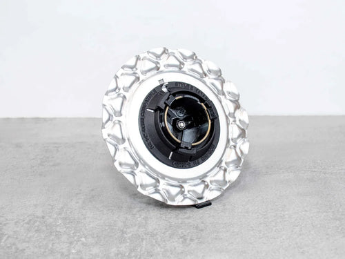 BBS 14" Style 5 center caps -   alu billet hexagons + alu waffle plate
